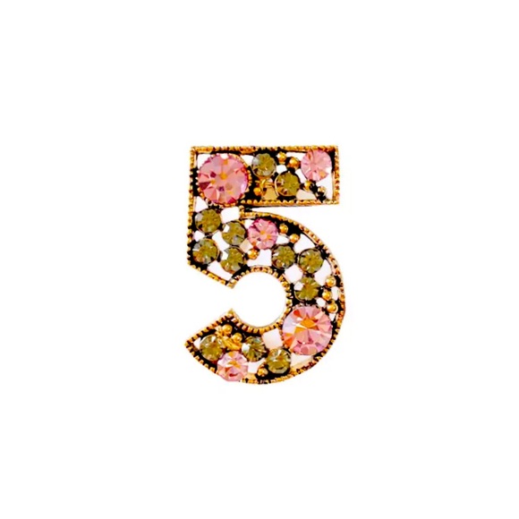 Crystal Brooch Number 5 - Amazing ! - Picture 1 of 6